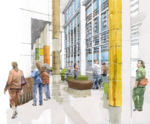 Artist’s impression of Kate Blee’s work for the 3Ts Redevelopment