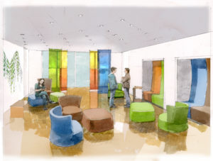 Artist’s impression of Sharon Ting’s work in the Sanctuary space