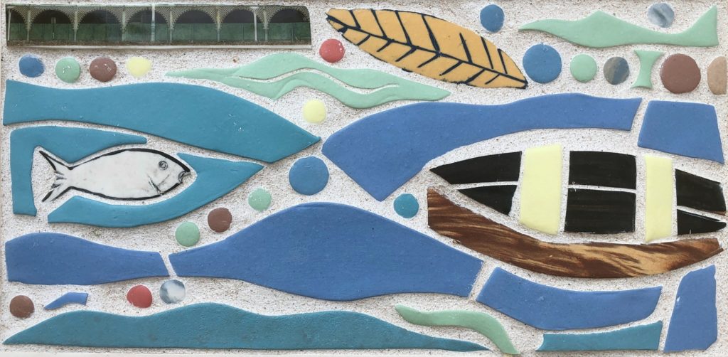 Detail of mosaic sample by Marion Brandis 