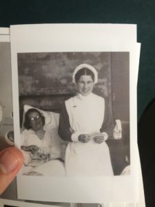 Old photograph of nurse at BSUH. Image by Daniel Locke