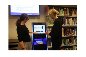 self issue kiosk being used