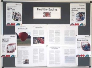 Display of posters at MVH