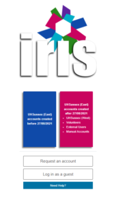 iris logon page Dec 2021