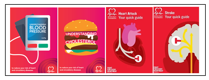Heart promotion leaflets