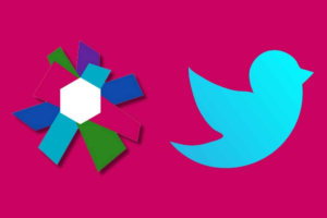 iris and Twitter logo