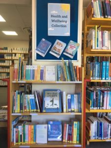 Wellbeing book display