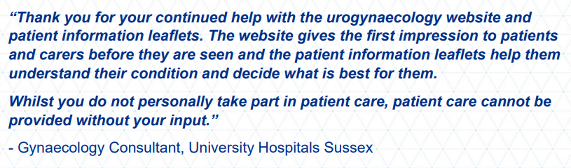 Quote on patient information