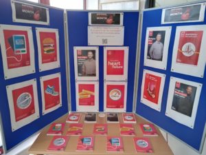 Display of promotional material for National Heart Month