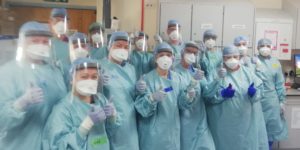 UHSussex staff in PPE