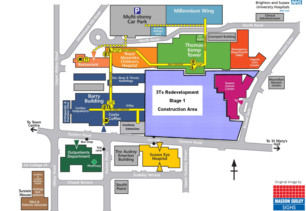 Site map showing the Stage 1 Building area