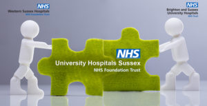 new University Hospitals Sussex logo